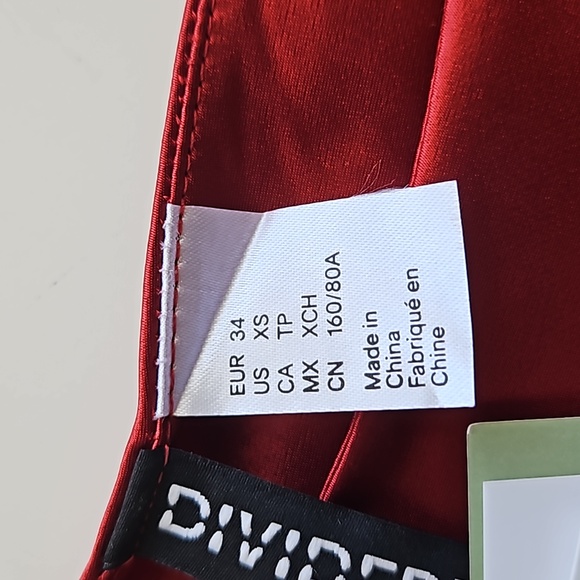 H&M Midi Dress with Sheen in Red - New with Tags (NWT) - Picture 8 of 12